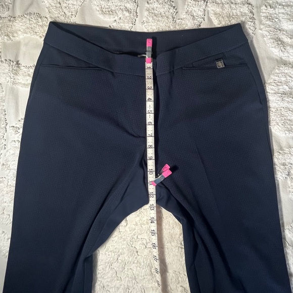 Anne Klein Sz 14 Dress Pants Blue & Black - Picture 2 of 3